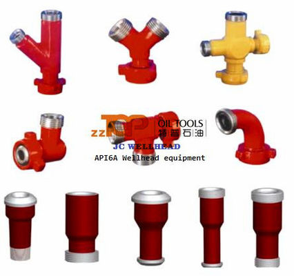 Phụ kiện đường ống đầu giếng API 6A Bộ điều hợp khớp khuỷu tay xoay với liên hiệp búa
